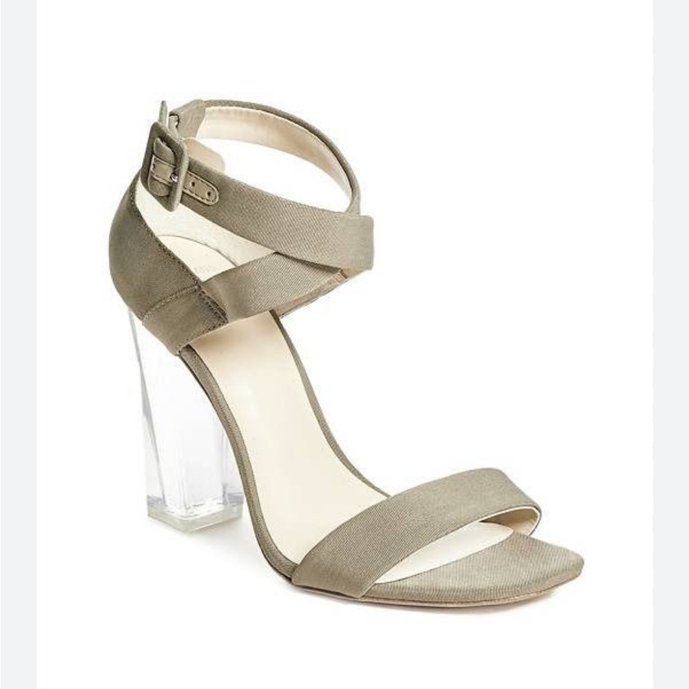 Marciano Glass Heel Taupe Shoes - Size 9